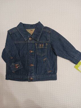 Genuine Baby Oshkosh Denim Jean Jacket Newborn 9 Month NWT